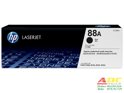Mực in HP 88A Black Original LaserJet Toner Cartridge (CC388A)